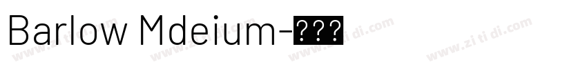 Barlow Mdeium字体转换